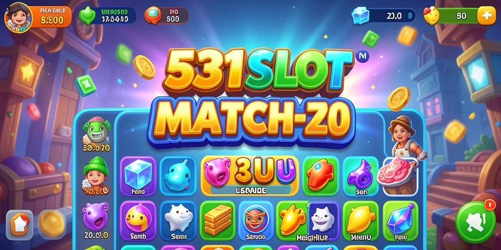 Tampilan gameplay <strong>531SLOT</strong> yang penuh warna dan menyenangkan.