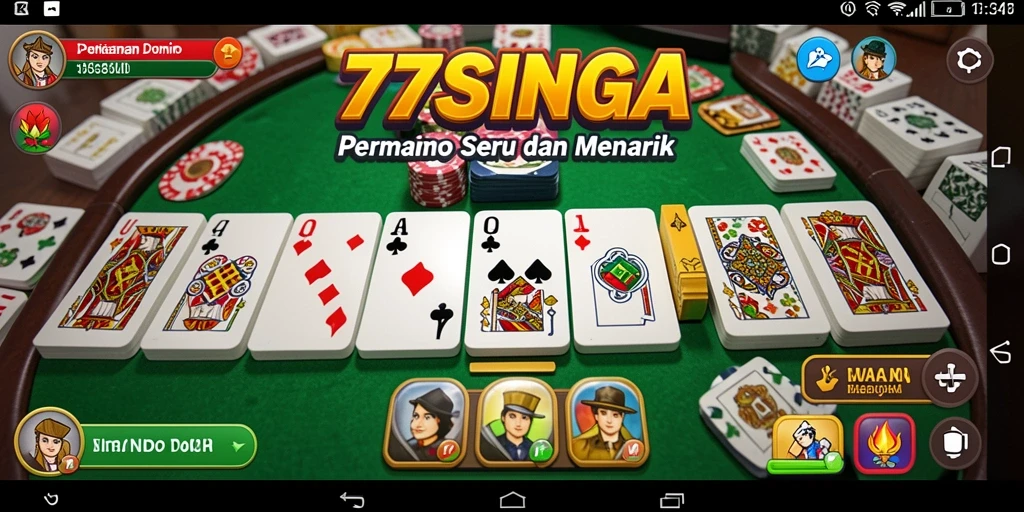 Tampilan gameplay seru dan interaktif dari 77SINGA.