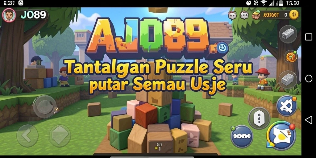 Tampilan gameplay AJO89 dengan teka-teki yang menantang.