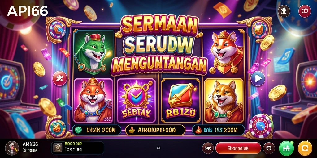 Screenshot utama API66 menampilkan gameplay Slot yang mendebarkan.