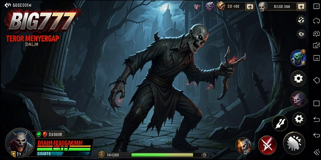 Tampilan gameplay menakutkan dari BIG777 yang menimbulkan ketegangan.
