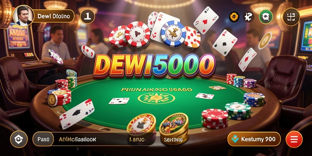 Tampilan menarik gameplay DEWI5000 dengan fitur Kasino yang mengasyikkan.