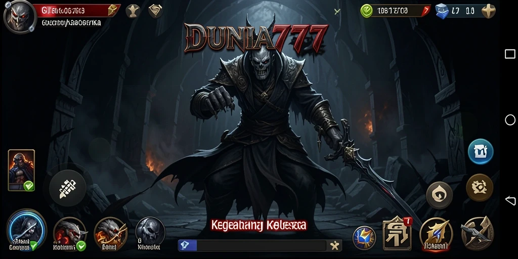 Tampilan menyeramkan dalam gameplay DUNIA777 yang penuh dengan kejutan.