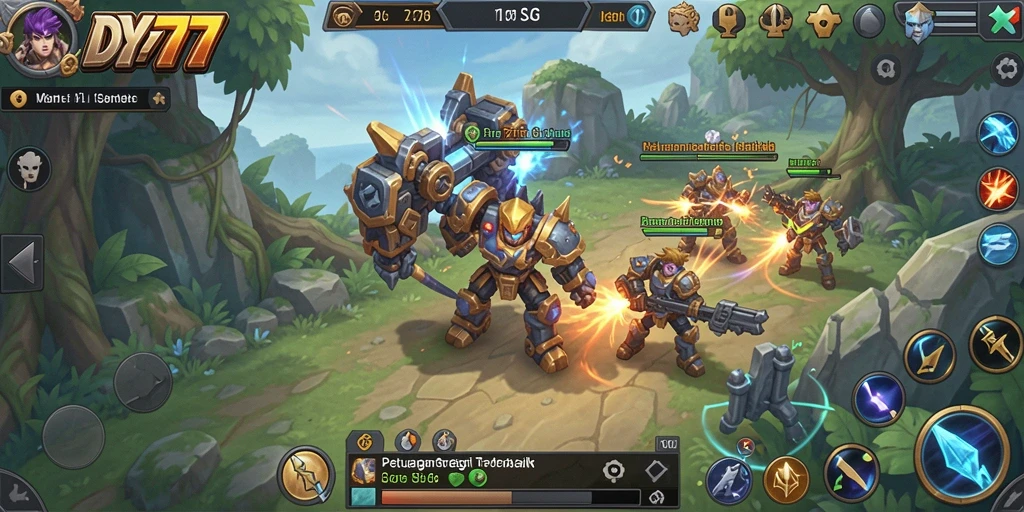 Tampilan gameplay menarik DY777 dengan peta interaktif dan pertempuran yang mendebarkan.