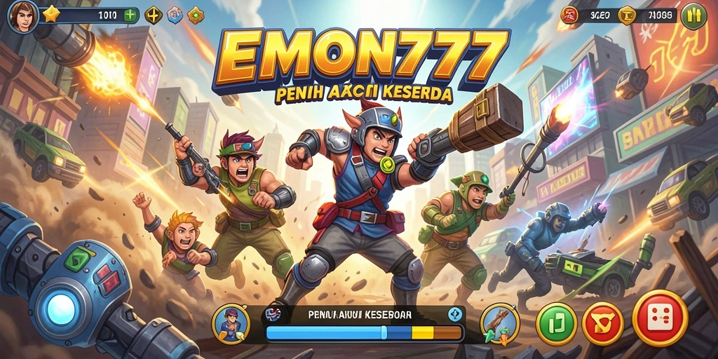 Tampilan gameplay seru dan menantang di EMON777