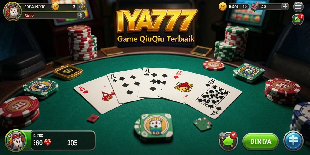 Tampilan seru gameplay QiuQiu di IYA777.