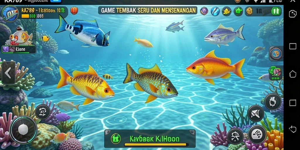 Tampilan gameplay seru Tembak Ikan KA789.