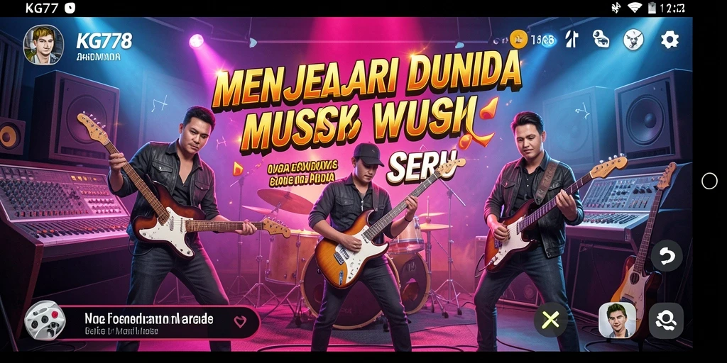 Tampilan gameplay <strong>KG778</strong> dengan interaksi musik yang seru.