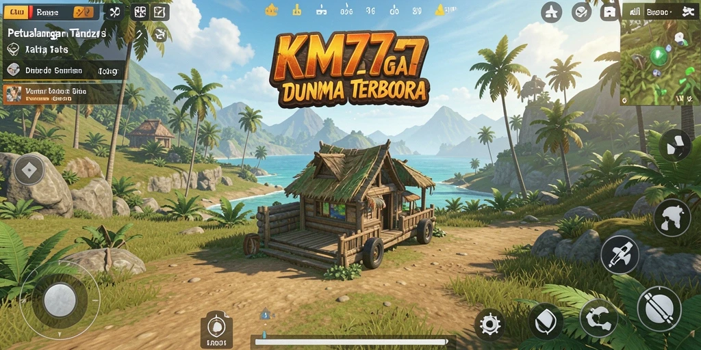 Tampilan gameplay KM777 yang menakjubkan dalam dunia terbuka.