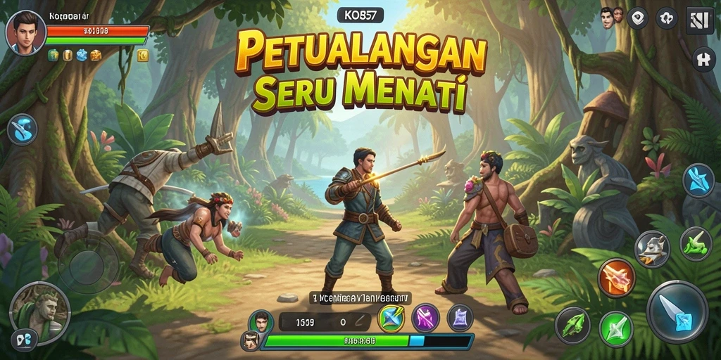 Tampilan gameplay KO857 yang memukau dan penuh tantangan petualangan.