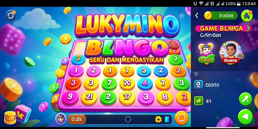 Tampilan menarik dalam gameplay bingo di LUKYMINO.