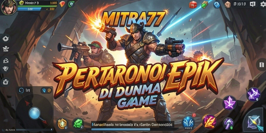 Tampilan pertarungan seru dalam MITRA77 yang menguji keterampilan bertarung.