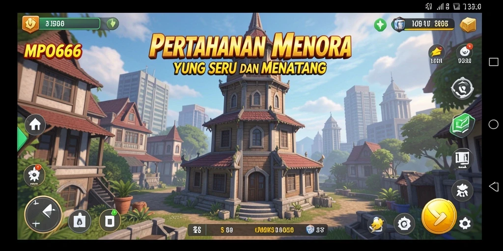 Tampilan menarik gameplay Tower Defense MPO666 dengan strategi seru.