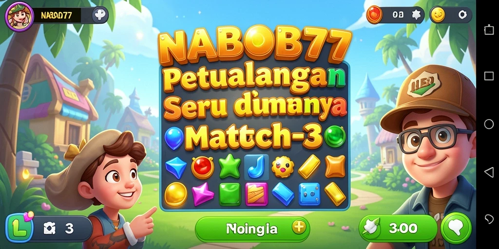 Tampilan gameplay NABOB77 yang penuh warna dan menarik.