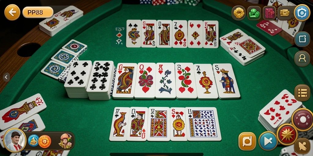 Tampilan gameplay seru dalam PP88, arena permainan Domino yang menantang.