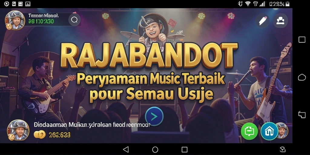 Gameplay RAJABANDOT menunjukkan keseruan bermain musik.