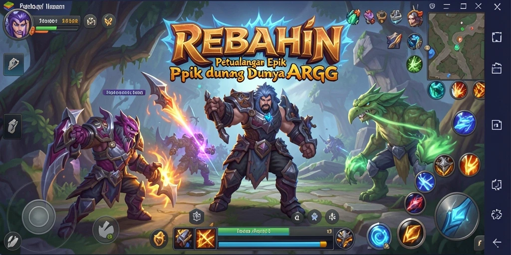 Tangkapan layar menampilkan pertarungan seru dalam <strong>REBAHIN</strong>.