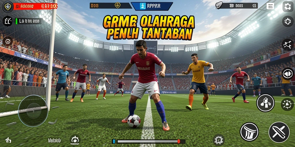 Tampilan gameplay RPRR yang menegangkan dalam pertandingan olahraga.
