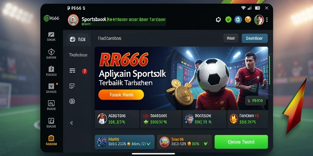 Tampilan menarik gameplay Sportsbook di RR666