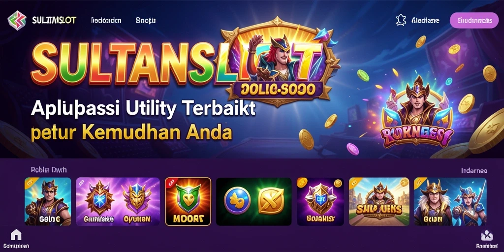 Tampilan antarmuka SULTANSLOT yang intuitif dan menarik.