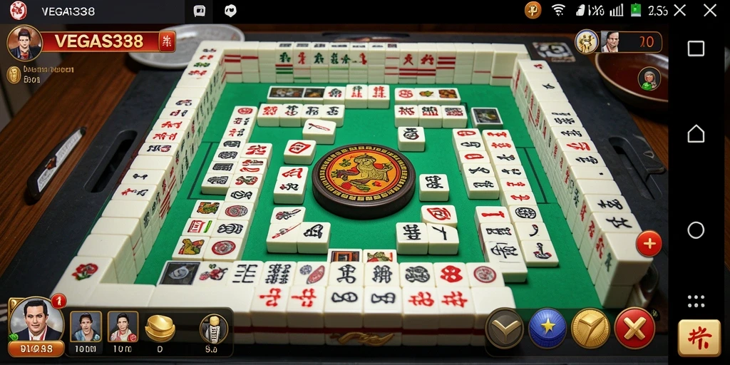 Tampilan menarik dari gameplay Mahjong di VEGAS338.